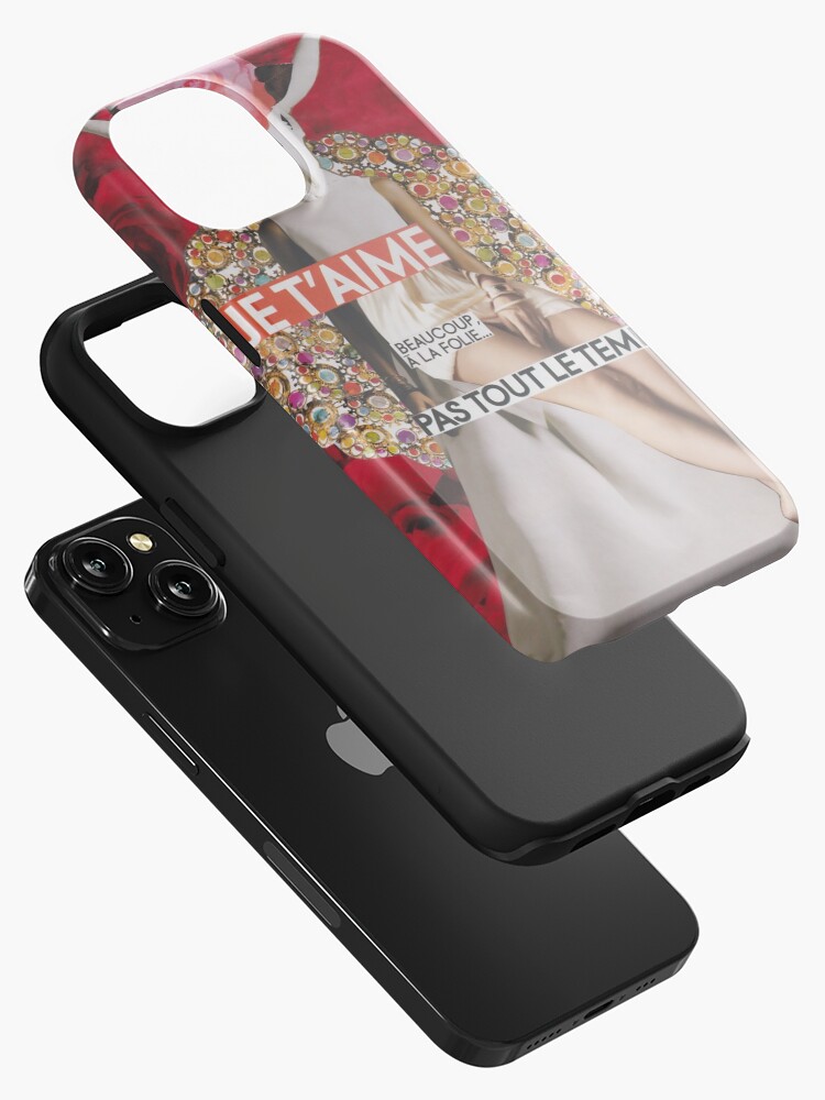 Aperçu 2 sur 4. Coque iPhone avec l'œuvre Je t'aime, beaucoup, à la folie... Pas tout le temps créée et vendue par Elfy Ka.