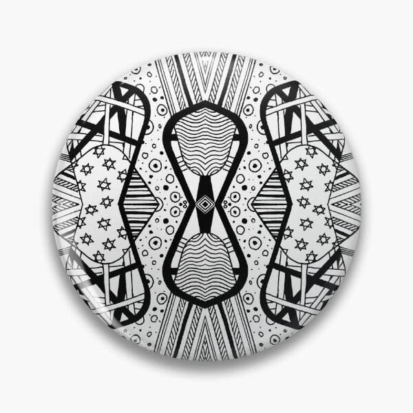 Item preview, Miniature Aussie Tangle 12 Pattern in Black designed and sold by Heatherian.