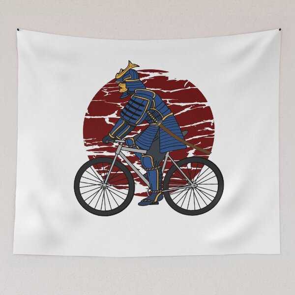 Item preview, Bicycle Samurai Gifts Warrior Bushido Japanese Samurai designed and sold by DSWShirts.