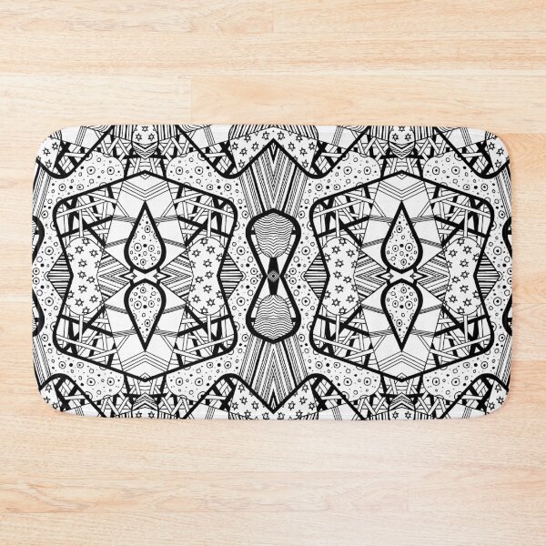 Item preview, Miniature Aussie Tangle 12 Pattern in Black designed and sold by Heatherian.