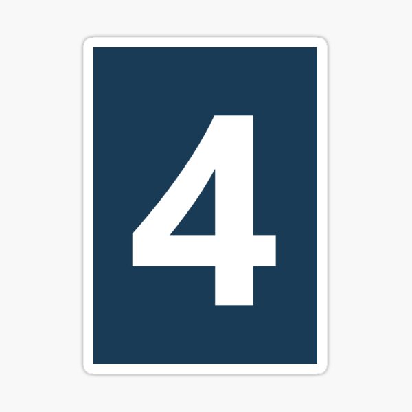 Item preview, Number 4 designed and sold by FootballArcade.