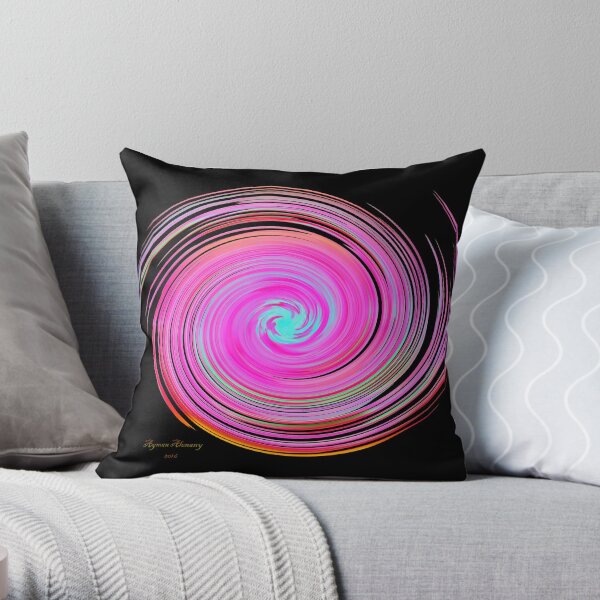 The whirl of life, w16.2b Throw Pillow