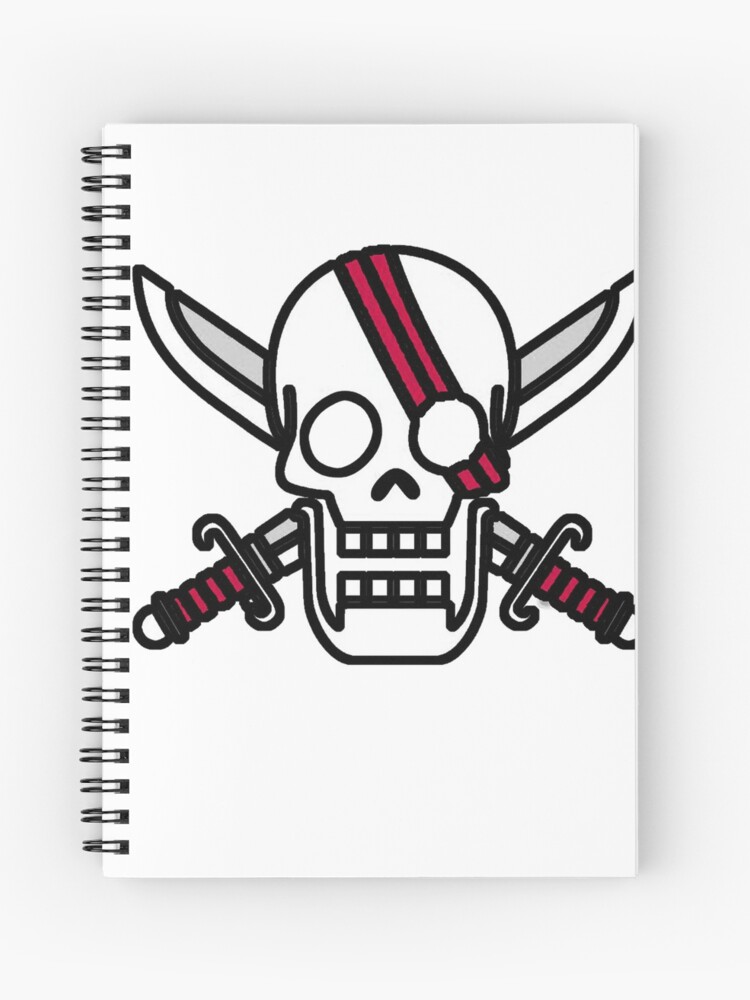 One Piece Shanks Logo Spiral Notebook By Robin Redbubble