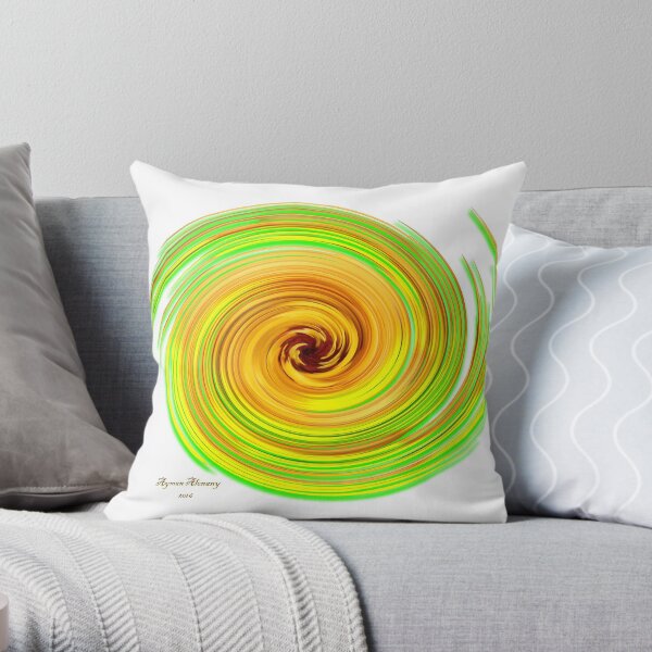 The whirl of life, w16.1a Throw Pillow