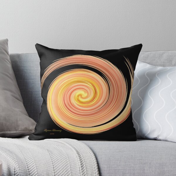 The whirl of life, w15.1b Throw Pillow