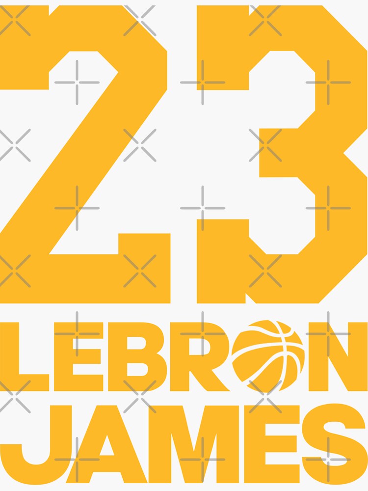 King Lebron James 23 Sticker by patrickstar1337