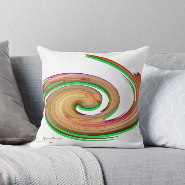 The whirl of life, w13.1a Throw Pillow