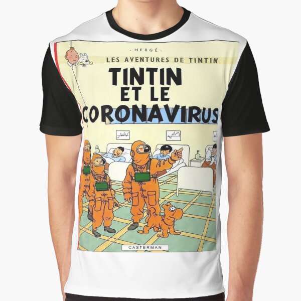 Tintin Adventures T-Shirt Cornavirus 2020 Graphic T-Shirt