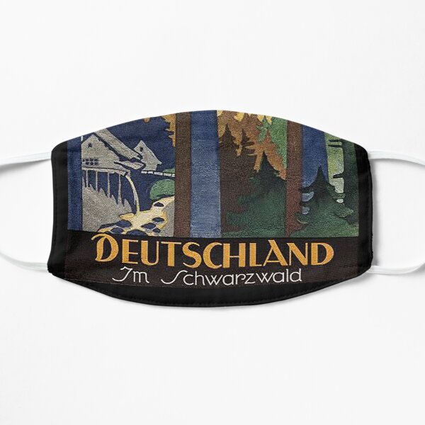 Black Forest vintage travel advertisement Mask