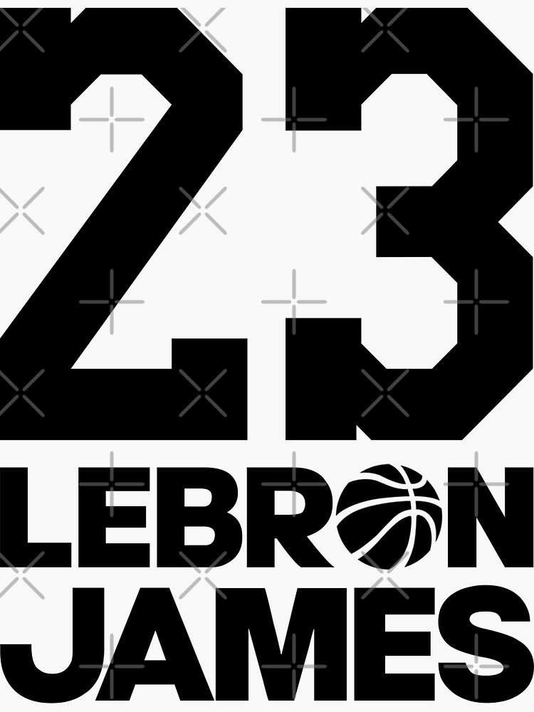 King Lebron James 23 Sticker by patrickstar1337