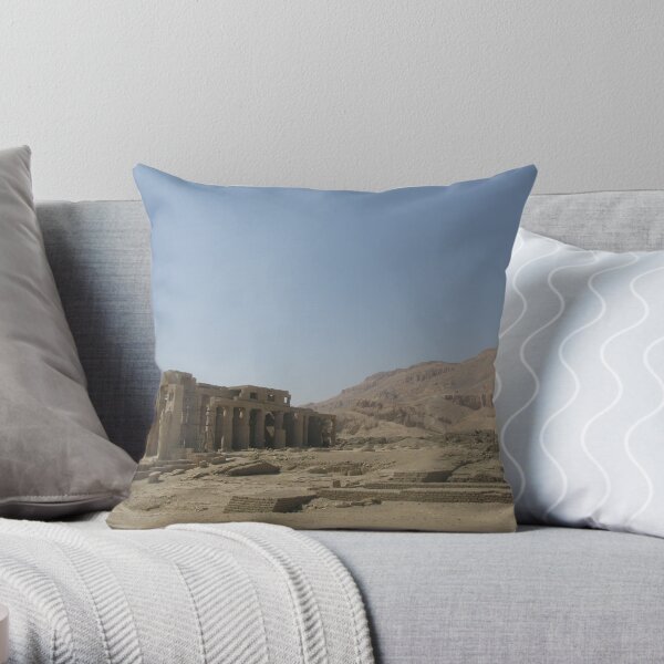 The Temple Of Ramesseum 9 Throw Pillow
