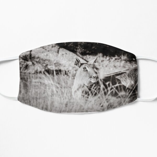 black and white portrait of an innocent doe Mask
