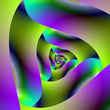 Artwork thumbnail, Triangular fractal by Objowl