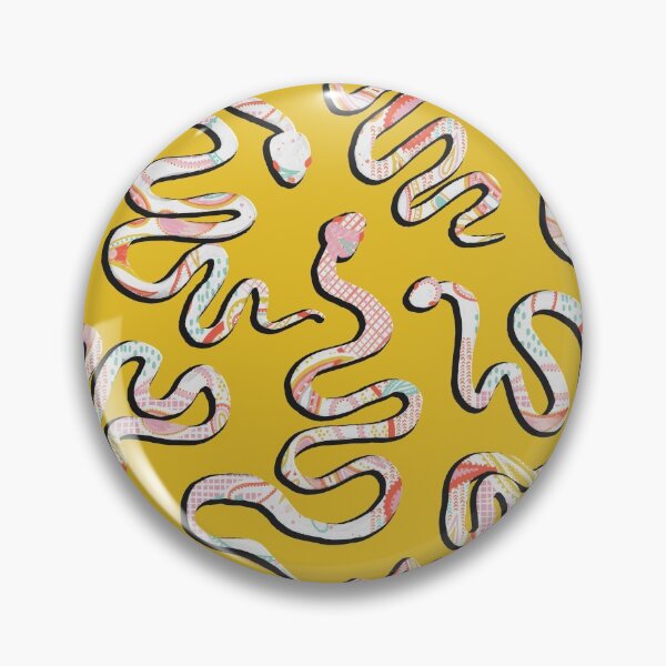 Item preview, Mustard Yellow Painted Snake Pattern designed and sold by gabrielleneil.