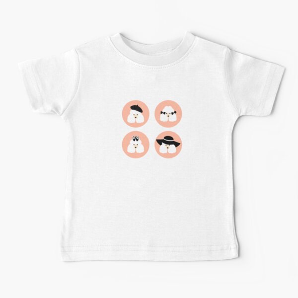Poodle with Bow and Hat Baby T-Shirt
