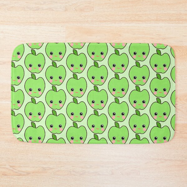Item preview, Cute Green Kawaii Apple designed and sold by tabbygun.