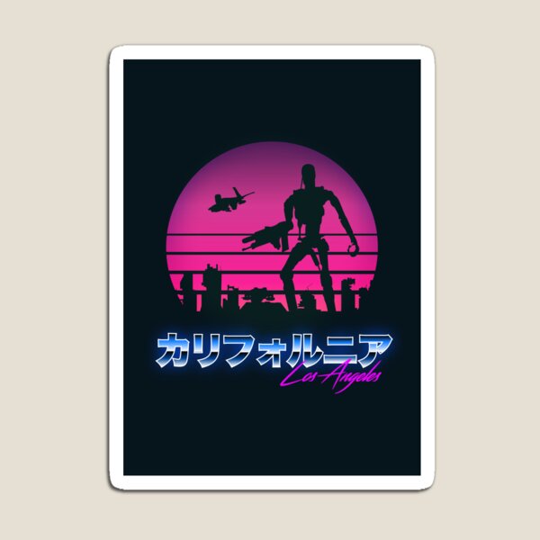 Item preview, Retro Futuristic Los Angeles in Japan Synthwave Style designed and sold by artandroam.
