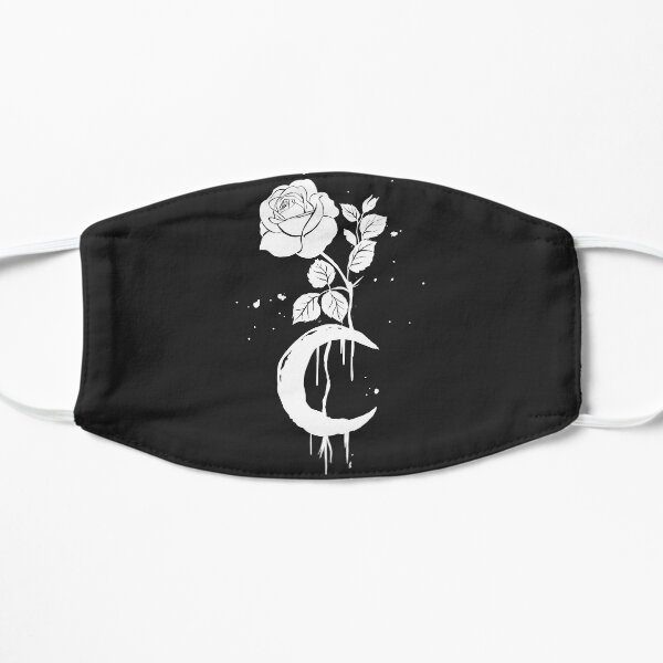 Occult, Moon, Moon Rose Witchcraft Occult Witch Shirt Mask