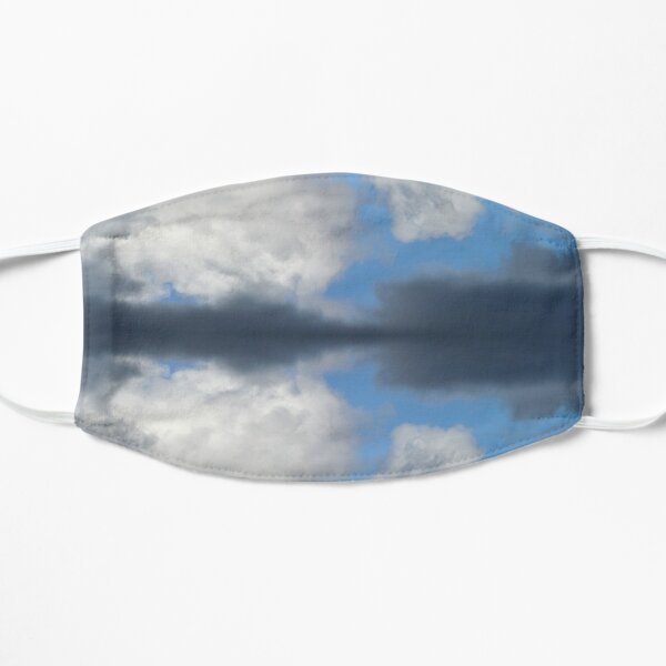 Reflection of fluffy Cumulus clouds in blue sky Mask