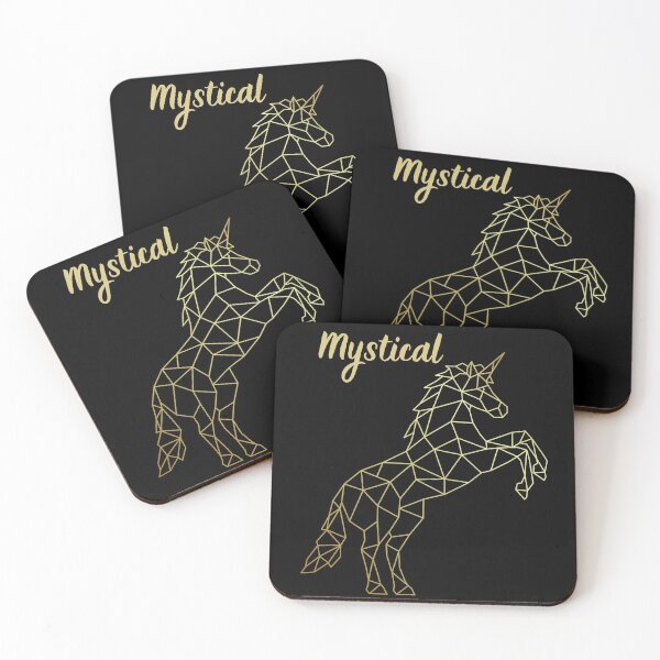 Item preview, Mystical Unicorn - Gold and Black Unicorn Design designed and sold by cgroenewald.