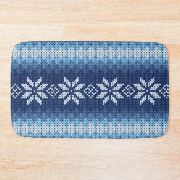 Item preview, Pattern Norway Sweden Knitted Knitted Blue White designed and sold by PandaPope.