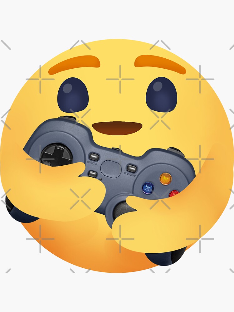"Cute Gamer Emoji Design Funny Care Emoji With Gaming Controller