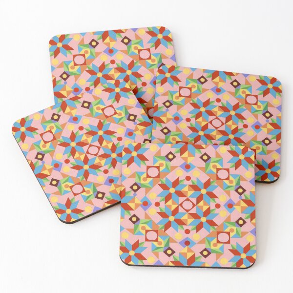 Item preview, Pink Rolling Star Quilt Design designed and sold by PatriciaSheaDesigns.