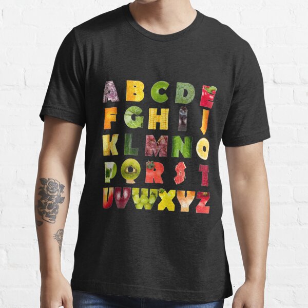 Alphabet T Shirt By Denmarket Redbubble 9053