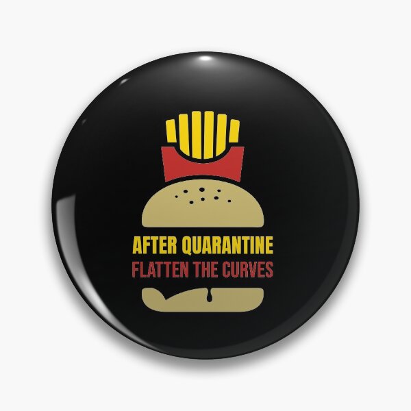 Item preview, After Quarantine And Fast Food - Flatten The Curves GYM Fitness Sports designed and sold by deichmonster.