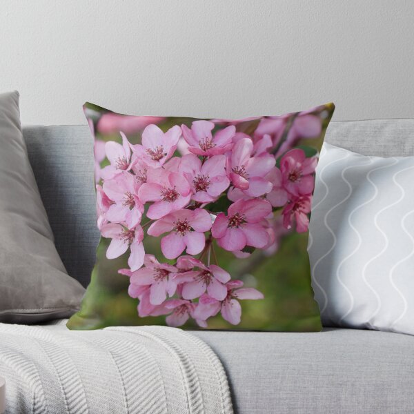 Spring Time Cherry Blossom Throw Pillow