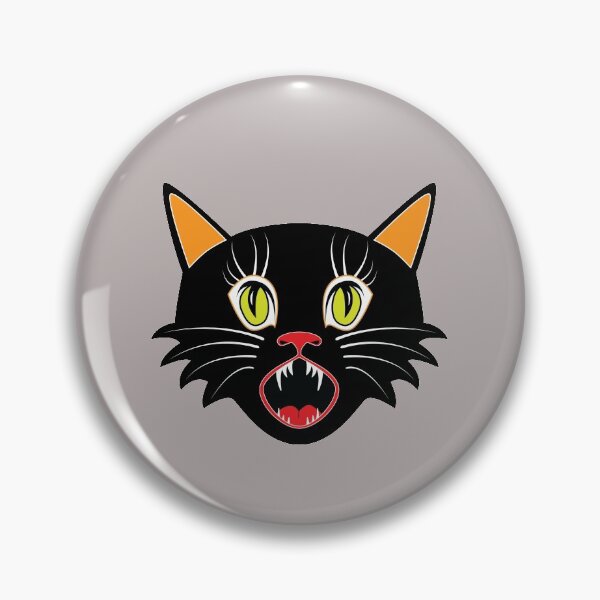 Item preview, Shocked Black Cat Face designed and sold by JaneApril.