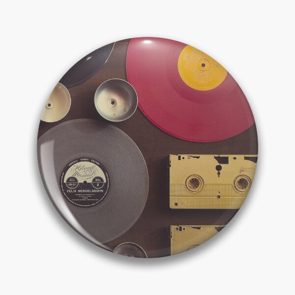 Item preview, Vintage wall with vinyl records and audio cassettes hung. designed and sold by Pino 'Delfino' Esposito.