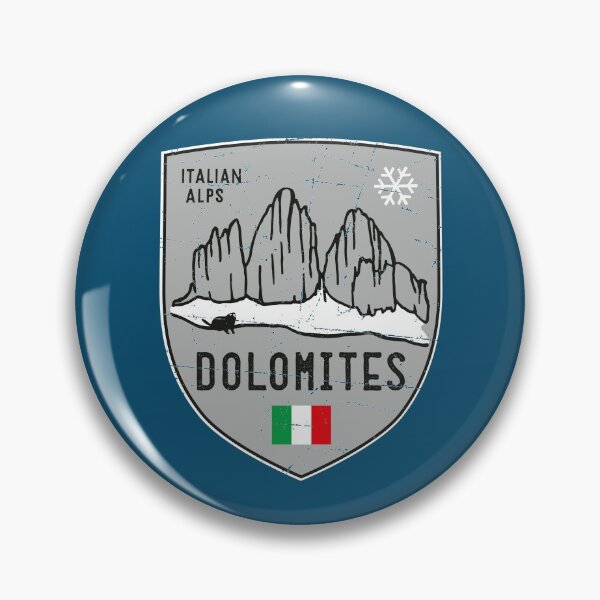 Vista previa del artículo con la obra «Emblema de la montaña Dolomitas en Italia», diseñado y vendido por posay.