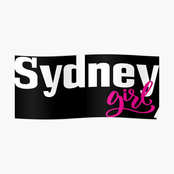 "Sydney Girl City in Australia" Poster by ProjectX23 Redbubble
