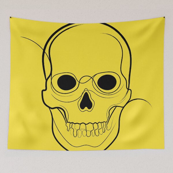 Item preview, Skull Drawing On Yellow designed and sold by Adam Regester.