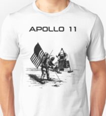 Apollo 11 - Black ink Unisex T-Shirt
