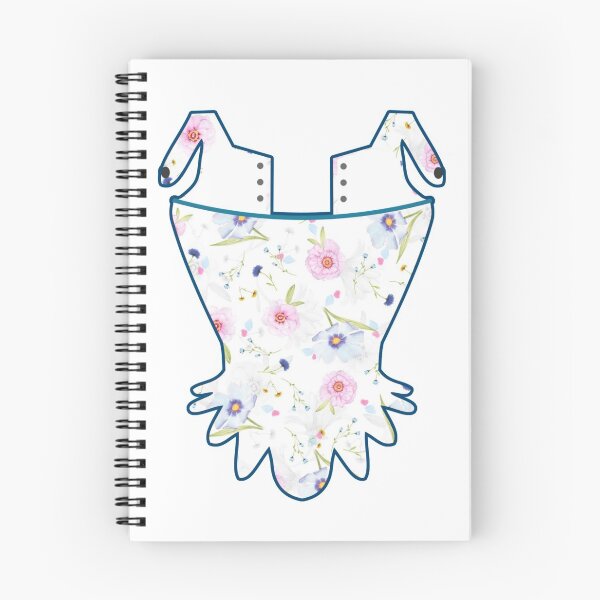 Item preview, 17th / 18th Century Stay Corset Pastel Flowers designed and sold by RosalieReeves.