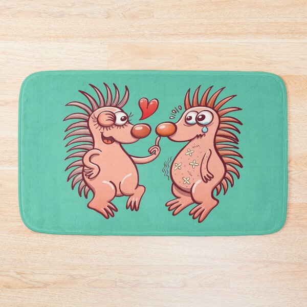Item preview, Bold hedgehogs playing dangerous love games designed and sold by Zoo-co.