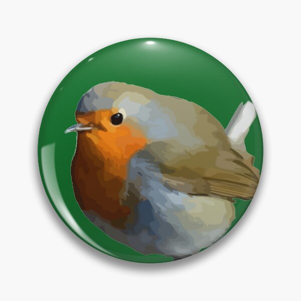 Item preview, Red Breasted Christmas Robin Vector Art designed and sold by taiche.