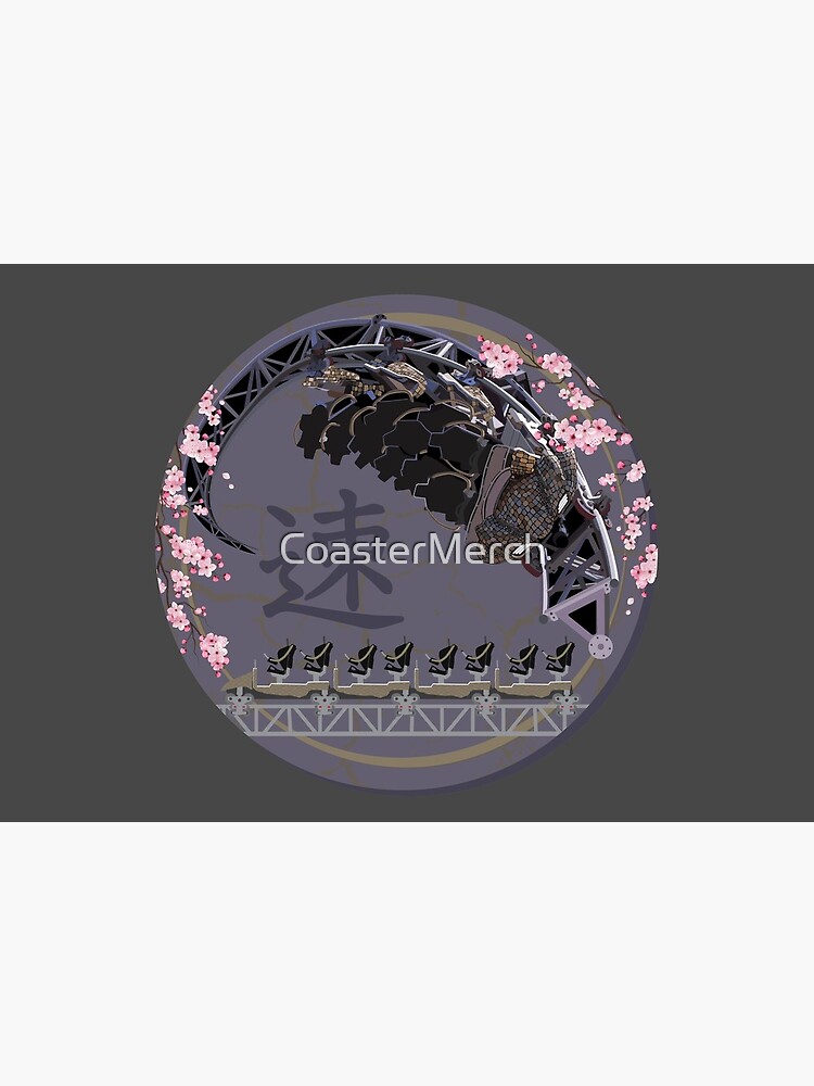 ICON The Ride - Blackpool Pleasure Beach - Cherry Blossoms and Hand-Drawn Art Design by CoasterMerch