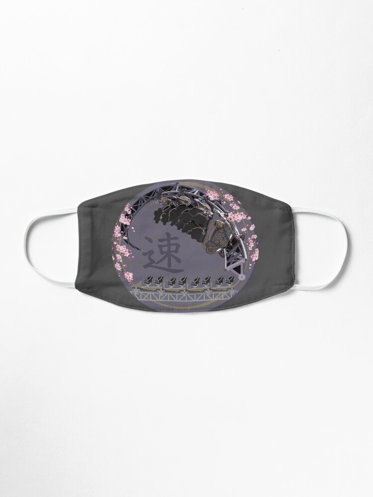Alternate view of ICON The Ride - Blackpool Pleasure Beach - Cherry Blossoms and Hand-Drawn Art Design Mask
