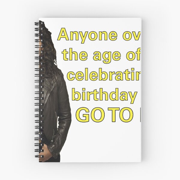 Item preview, Anyone over the age of six celebrating a birthday should GO TO HELL designed and sold by Sweet-Toffeedog.