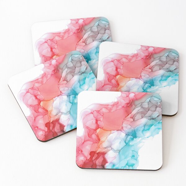 Item preview, Sunset Breeze Abstract: Original Alcohol Ink Painting designed and sold by herzart.