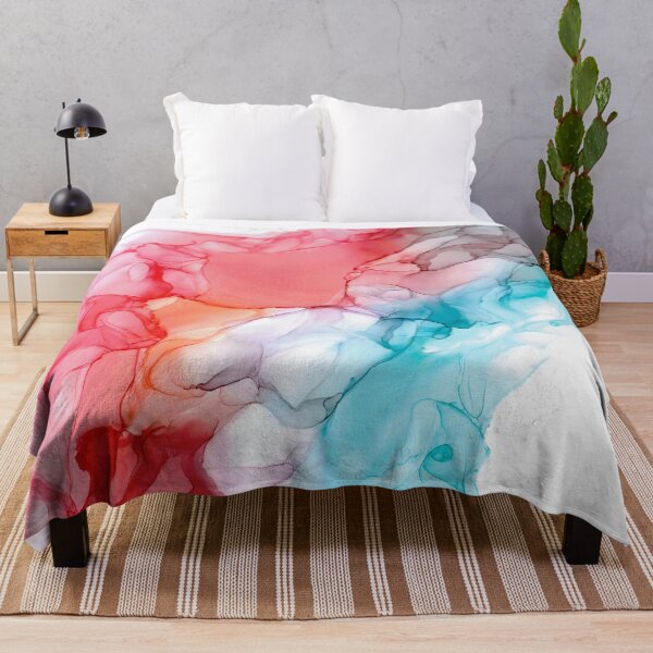 Item preview, Sunset Breeze Abstract: Original Alcohol Ink Painting designed and sold by herzart.