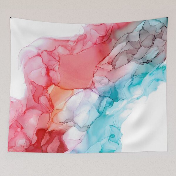 Item preview, Sunset Breeze Abstract: Original Alcohol Ink Painting designed and sold by herzart.