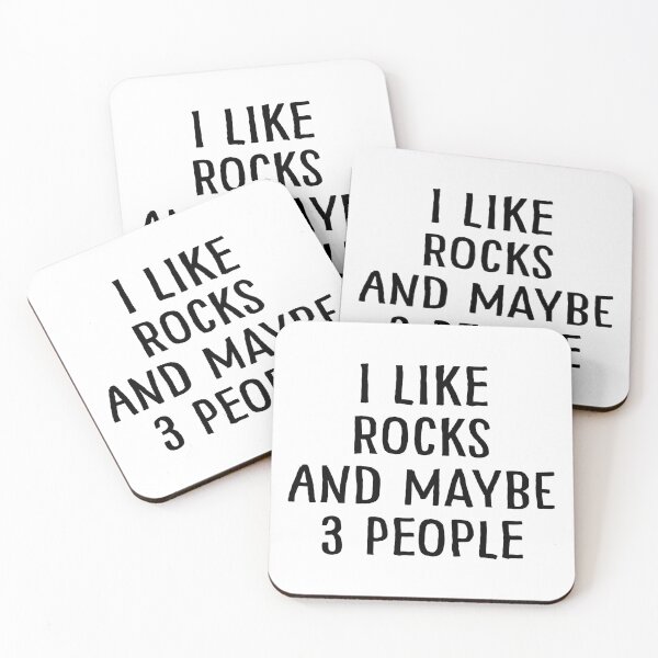 Item preview, I Like Rocks and Maybe 3 People designed and sold by teesaurus.