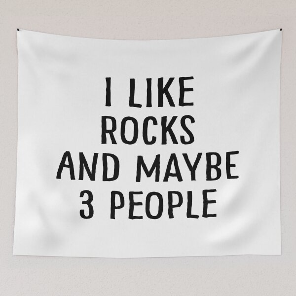 Item preview, I Like Rocks and Maybe 3 People designed and sold by teesaurus.