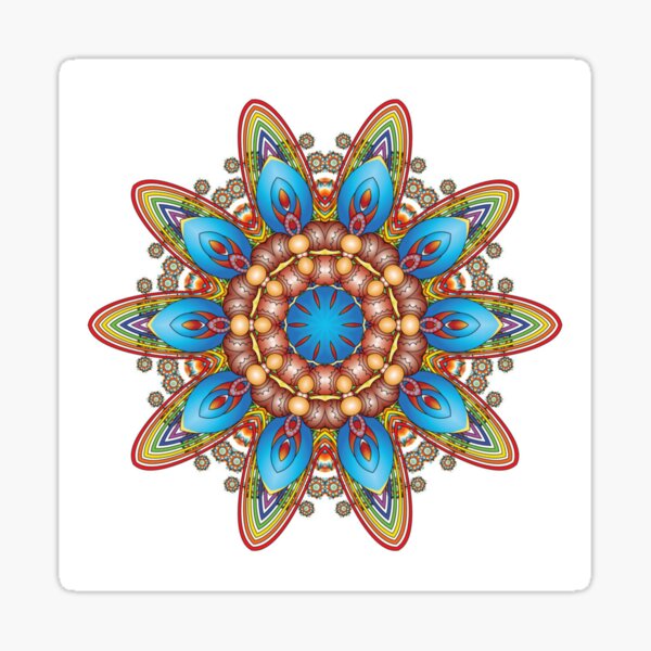 Aperçu de l'œuvre Colour Pattern Kaleidoscope 04 créée et vendue par fantasytripp.