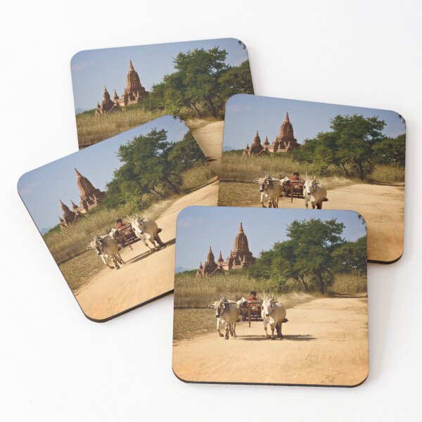 Item preview, Ox Cart in Bagan - Burma designed and sold by TravelShots.
