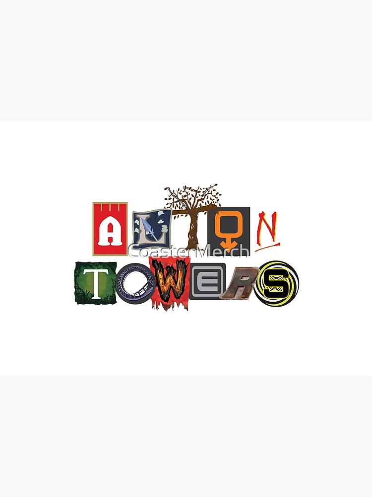 Alton Towers Collage Design by CoasterMerch
